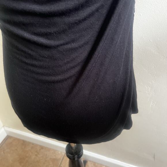 Daytrip Whimsygoth Top Y2K Open Knit Metallic Size Medium Black Silver - Picture 11 of 11